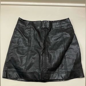 Vintage Leather Skirt